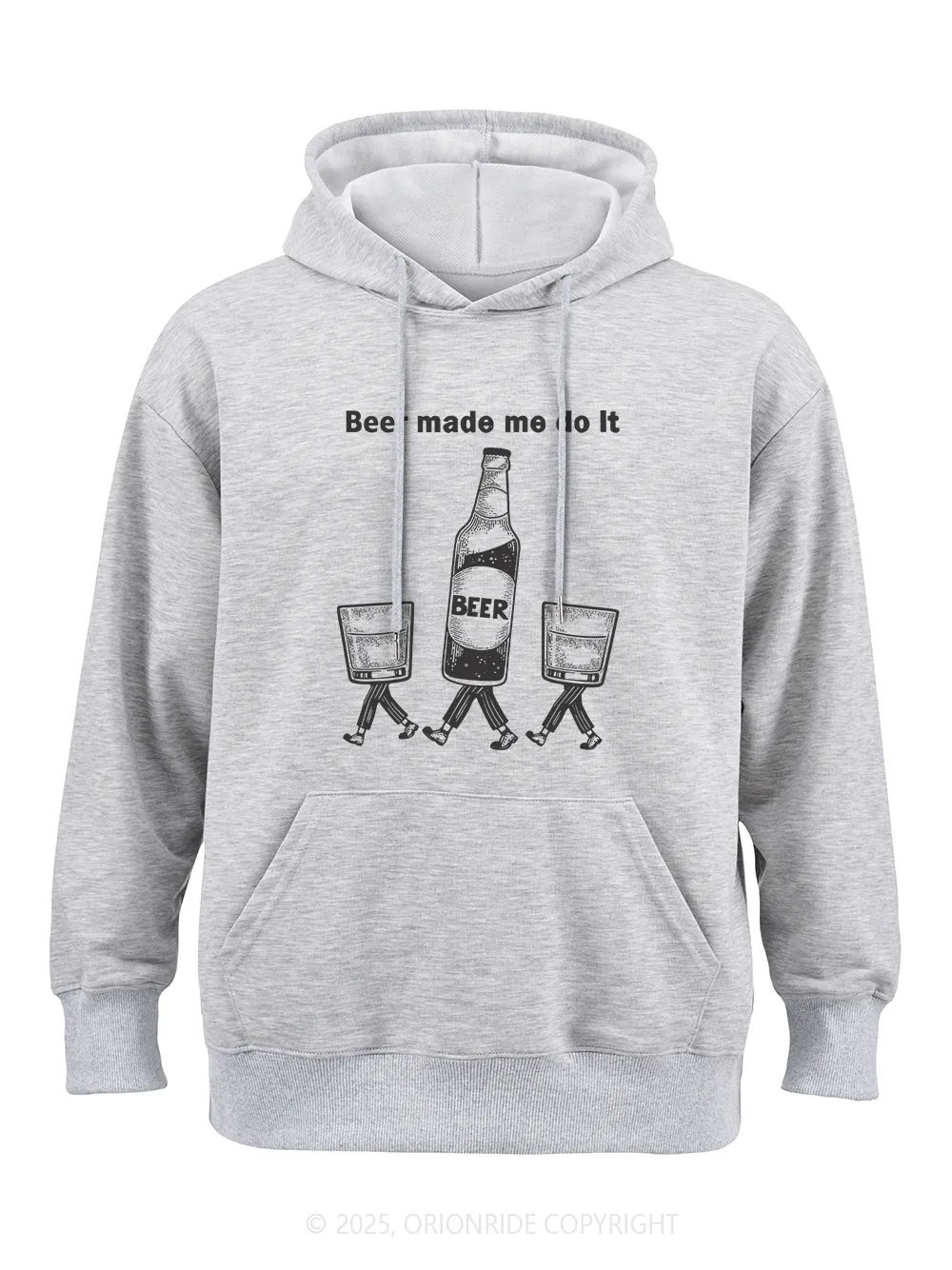 Orionride Beer Made Me Do It Classic Hoodie sold by Orionride product image thumbnail 2