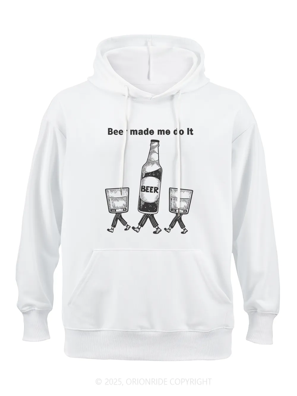 Orionride Beer Made Me Do It Classic Hoodie sold by Orionride