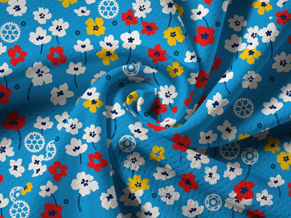 Orionride Floral Gear Long Sleeve Half Zipper Mountain Bike Jersey sold by Orionride product image thumbnail 5