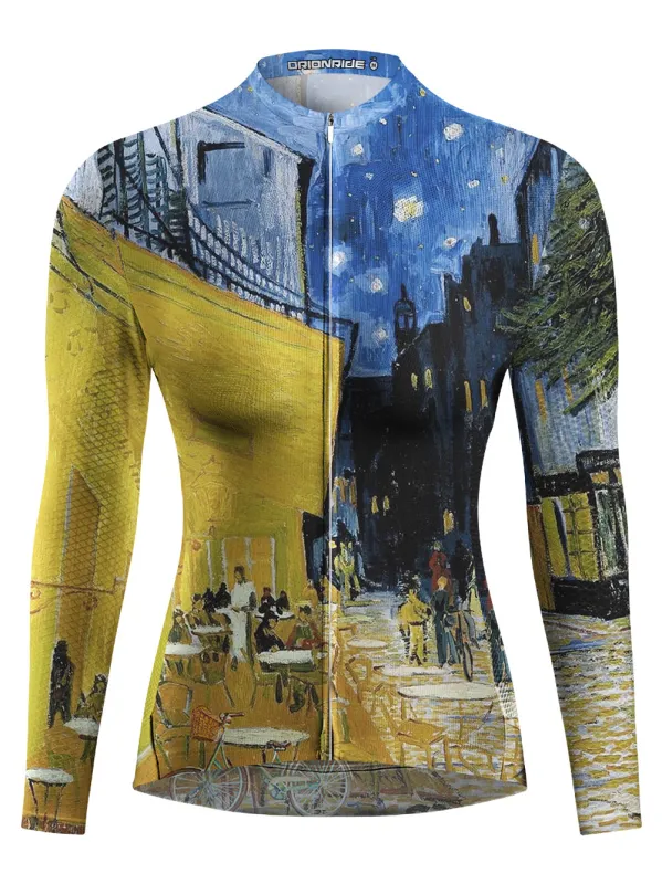 Orionride Van Gogh Clock Women's Long Sleeve Cycling Jersey sold by Orionride