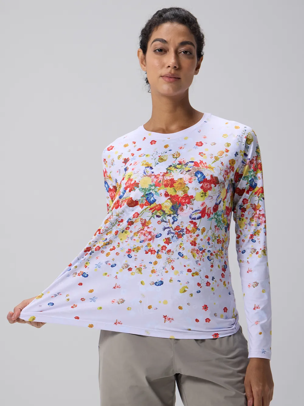 Orionride Flowers Flying Women's Quick Dry Downhill Jersey sold by Orionride product image thumbnail 2