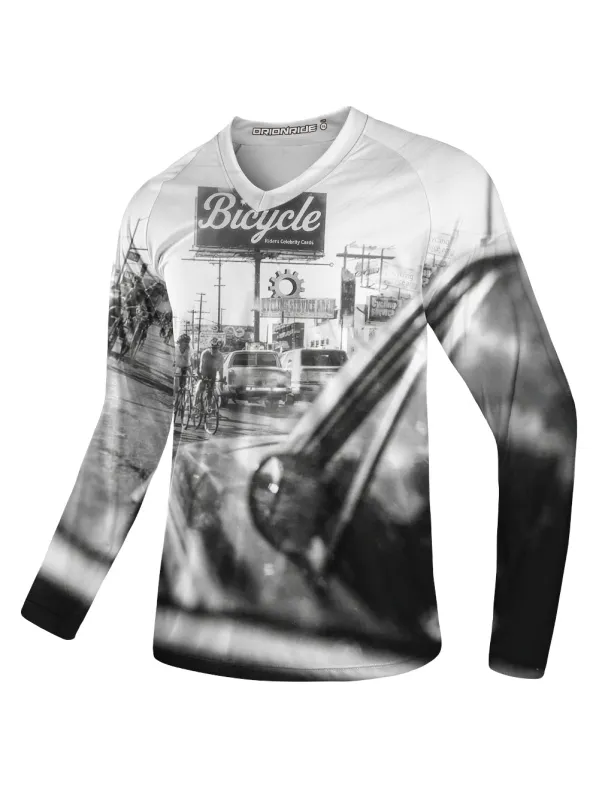 Orionride Time Travel Long Sleeve Downhill Jersey sold by Orionride