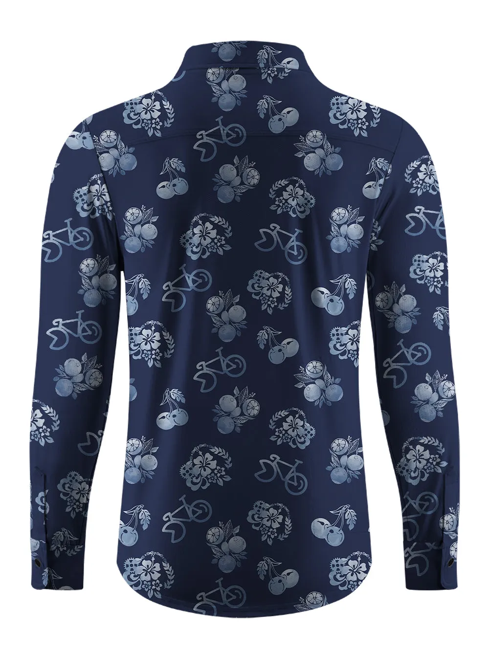 Orionride Sweet Orange Men's Stretchy Breathable Long Sleeve Gravel Shirt sold by Orionride product image thumbnail 4