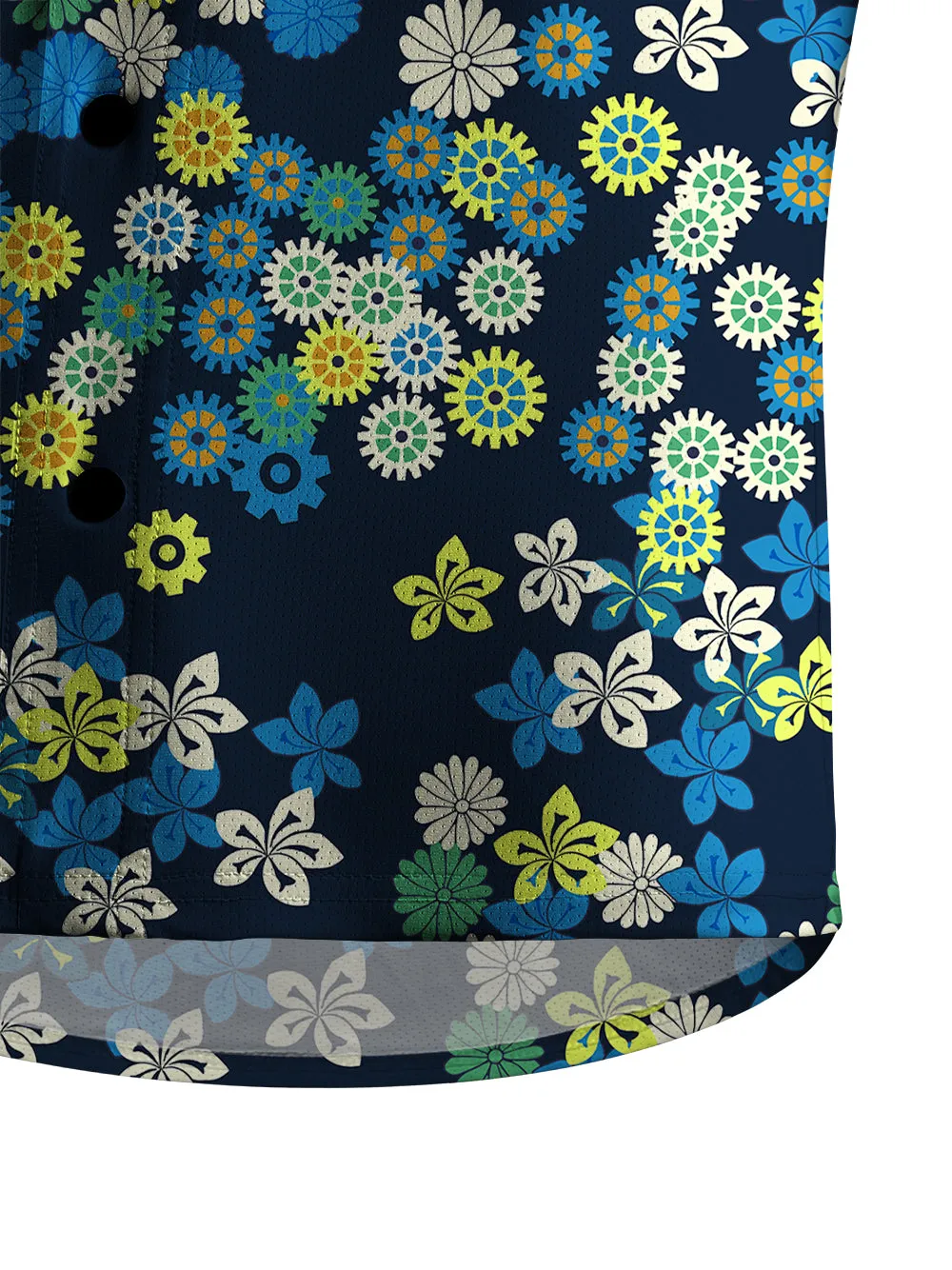 Orionride Charming Daisy Men's Stretchy Breathable Long Sleeve Gravel Shirt sold by Orionride product image thumbnail 5