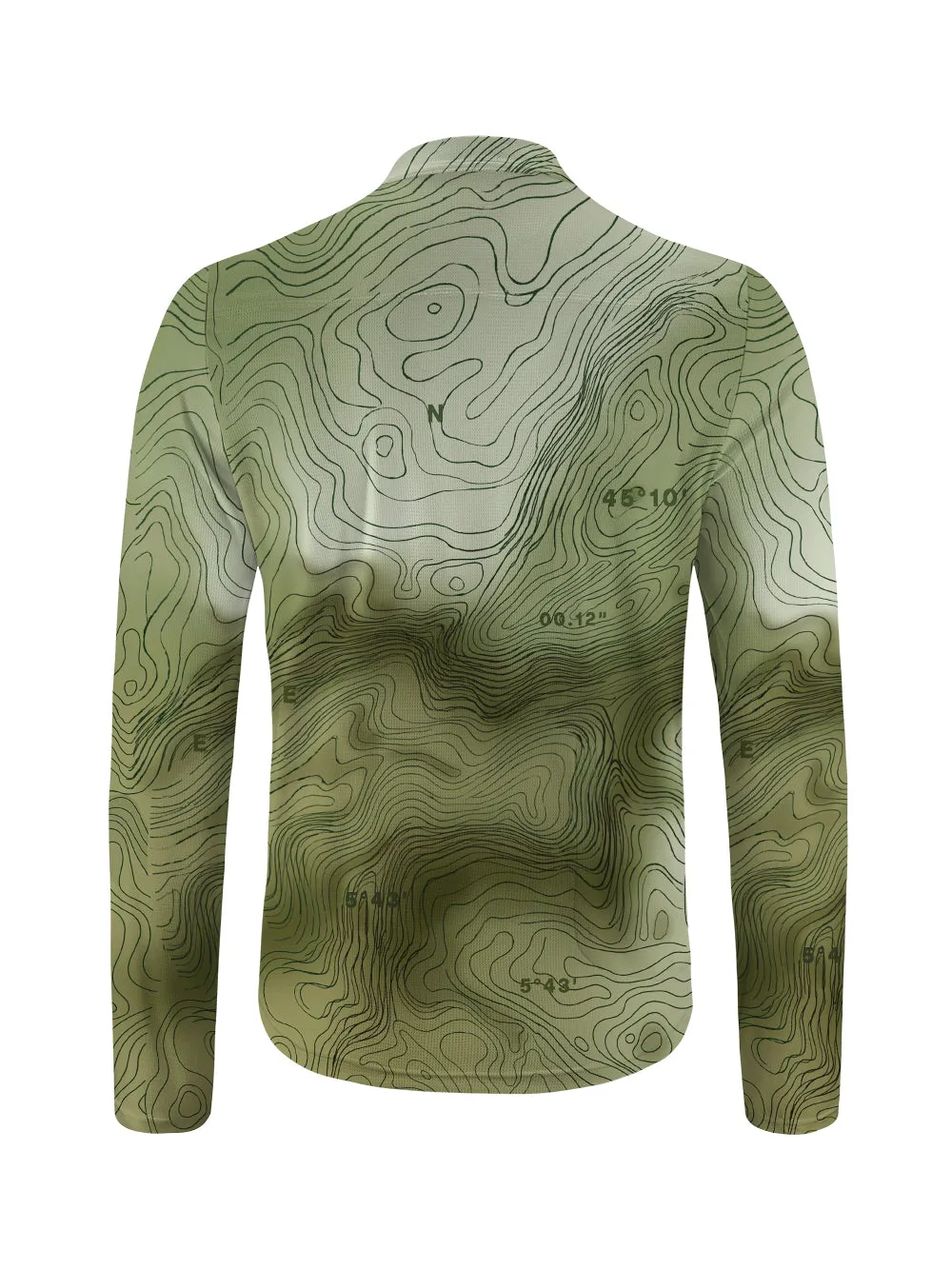 Orionride Outdoor Contours Long Sleeve Half Zipper Mountain Bike Jersey sold by Orionride product image thumbnail 2