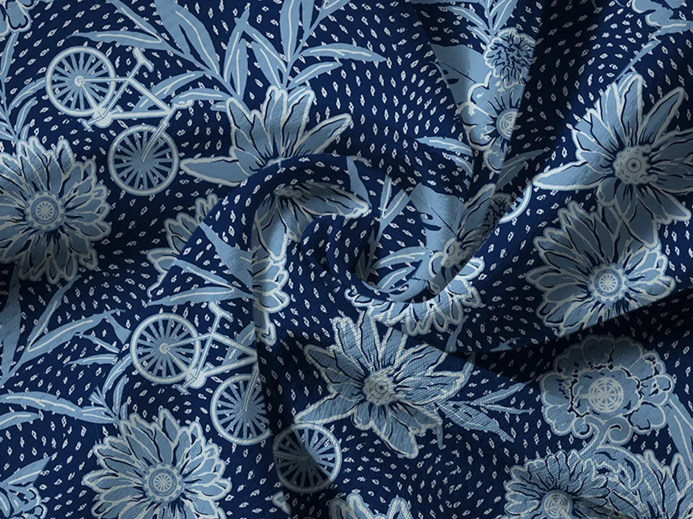 Orionride Flower Room Long Sleeve Half Zipper Mountain Bike Jersey sold by Orionride product image thumbnail 5