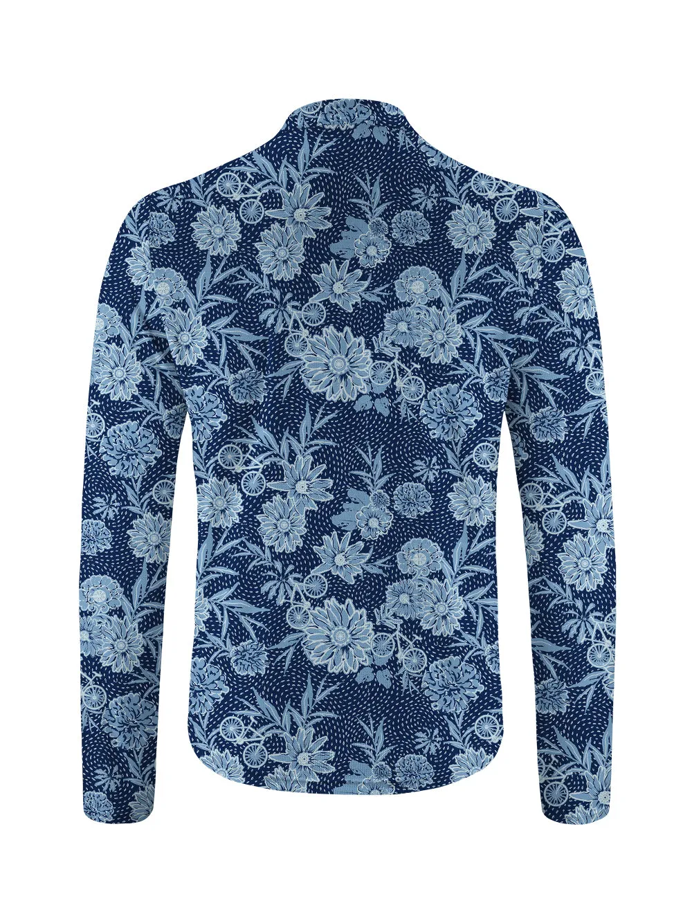 Orionride Flower Room Long Sleeve Half Zipper Mountain Bike Jersey sold by Orionride product image thumbnail 2