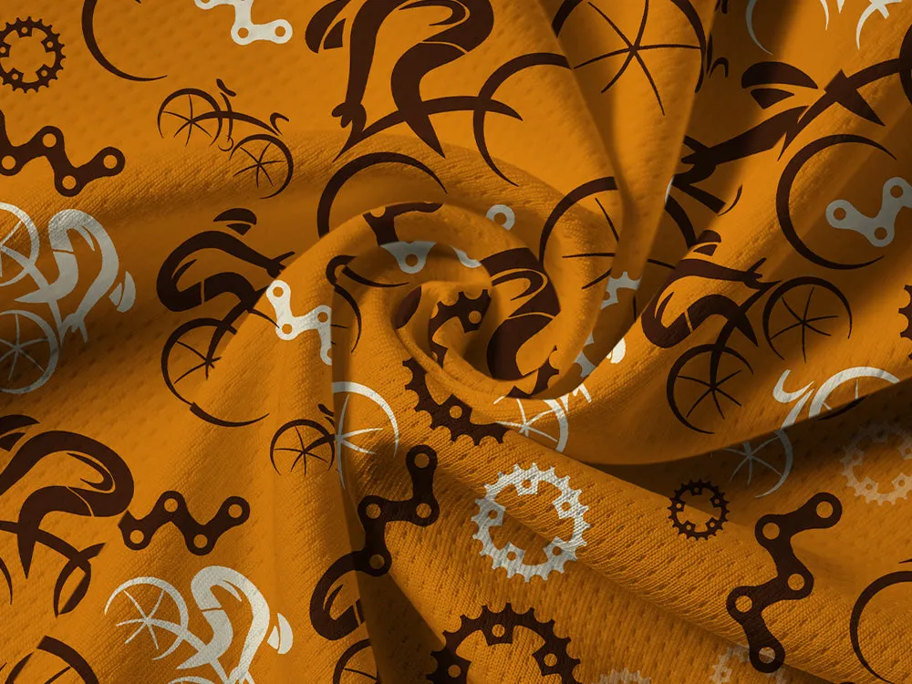 Orionride Abstract Cyclist Long Sleeve Half Zipper Mountain Bike Jersey sold by Orionride product image thumbnail 5