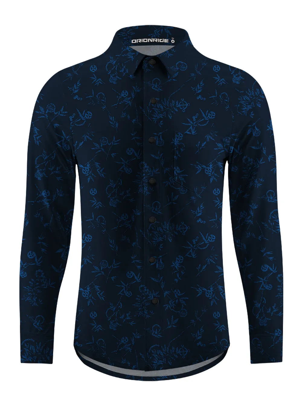 Orionride Leaf Stem Gear Men's Stretchy Breathable Long Sleeve Gravel Shirt sold by Orionride product image thumbnail 4