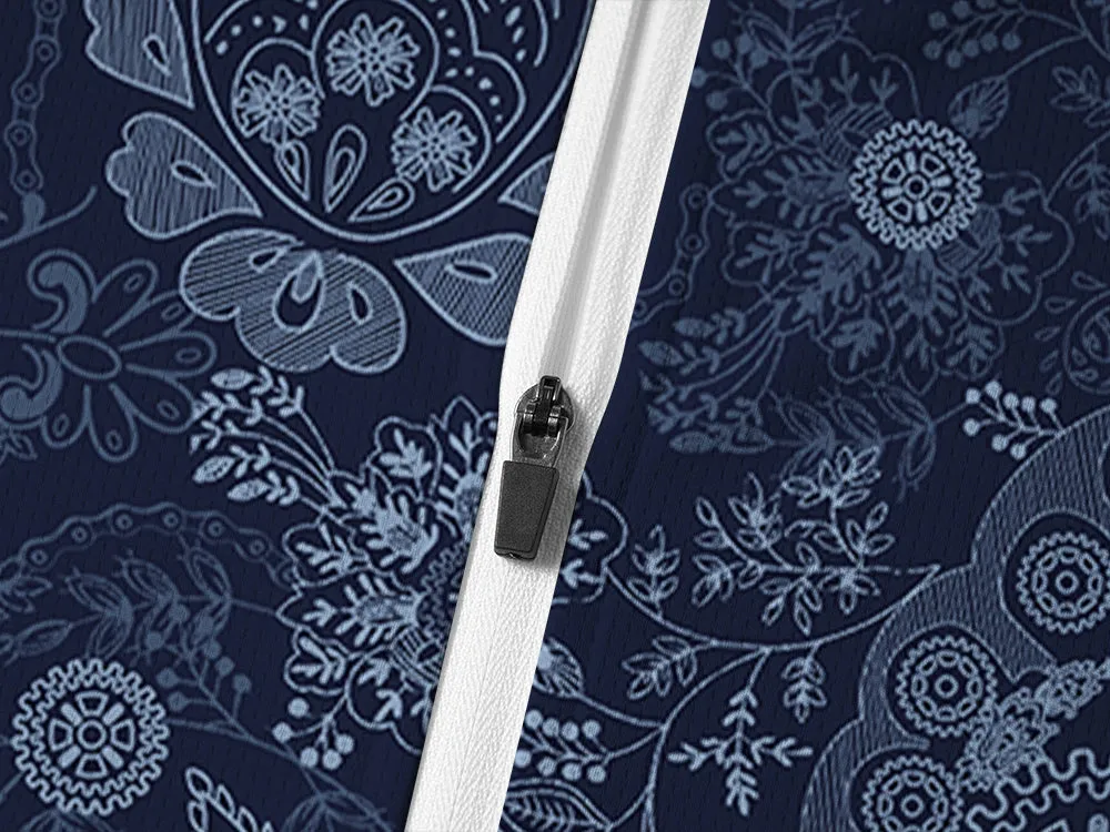 Orionride Gear Cashew Stamen Long Sleeve Half Zipper Mountain Bike Jersey sold by Orionride product image thumbnail 4