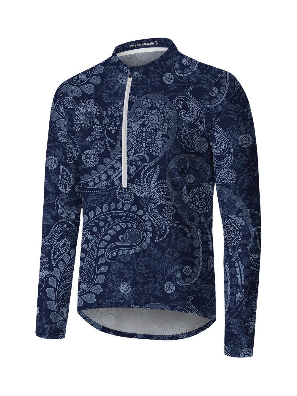 Orionride Gear Cashew Stamen Long Sleeve Half Zipper Mountain Bike Jersey sold by Orionride