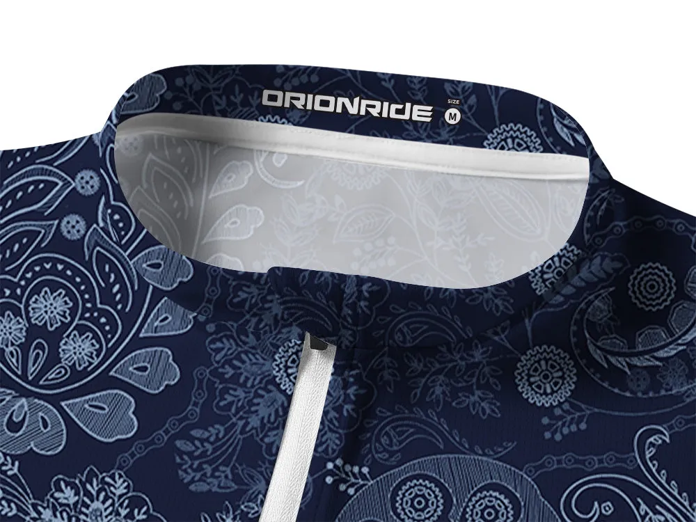 Orionride Gear Cashew Stamen Long Sleeve Half Zipper Mountain Bike Jersey sold by Orionride product image thumbnail 3