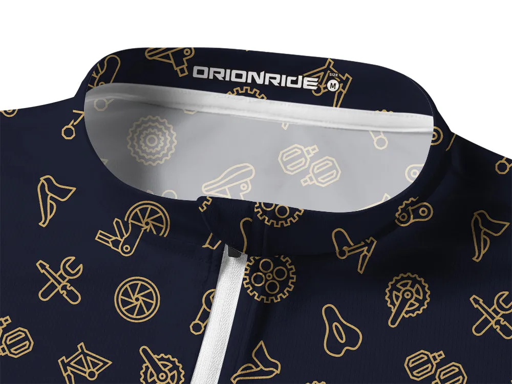 Orionride Gradient Parts Long Sleeve Half Zipper Mountain Bike Jersey sold by Orionride product image thumbnail 3