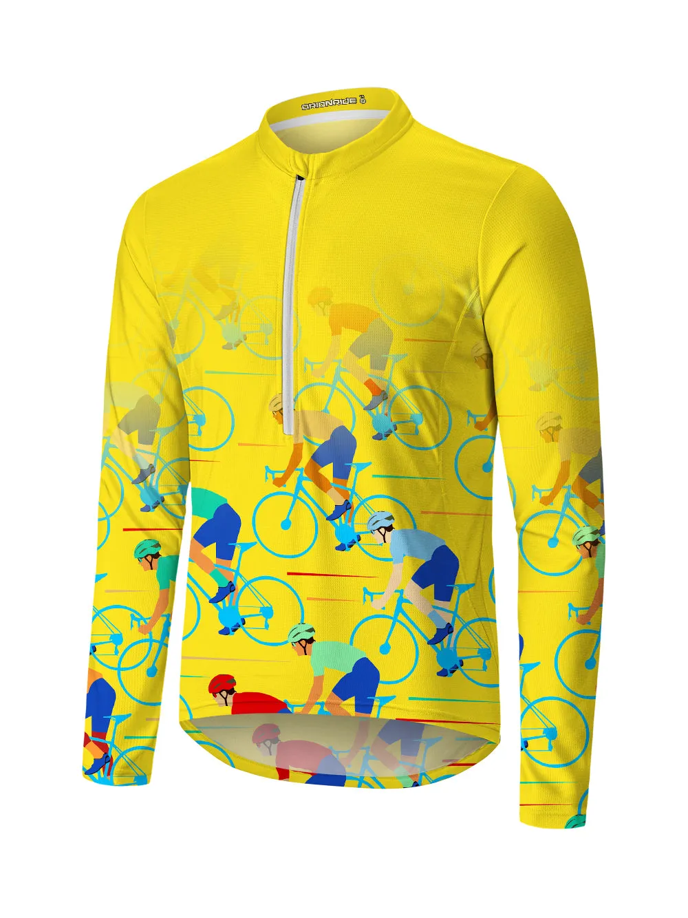 Orionride Passionate Competition Long Sleeve Half Zipper Mountain Bike Jersey sold by Orionride