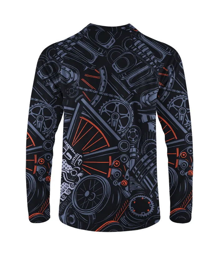 Orionride Metal Parts Long Sleeve Downhill Jersey sold by Orionride product image thumbnail 3