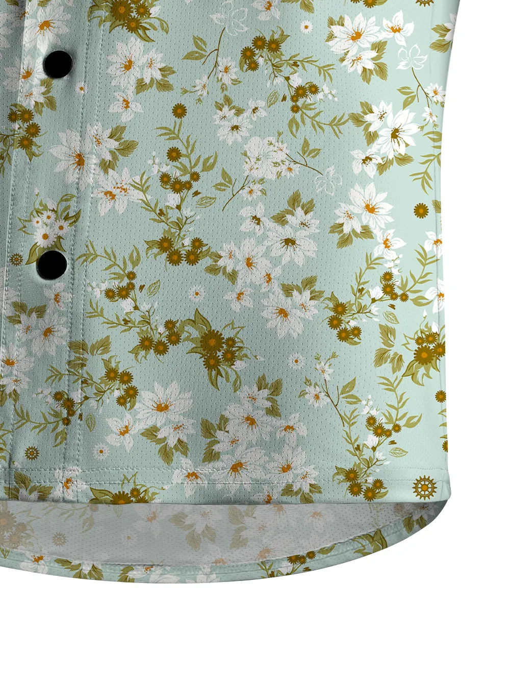 Orionride Blooming Flowers Men's Stretchy Breathable Long Sleeve Gravel Shirt sold by Orionride product image thumbnail 4