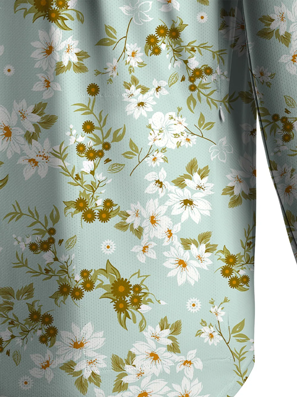 Orionride Blooming Flowers Men's Stretchy Breathable Long Sleeve Gravel Shirt sold by Orionride product image thumbnail 5