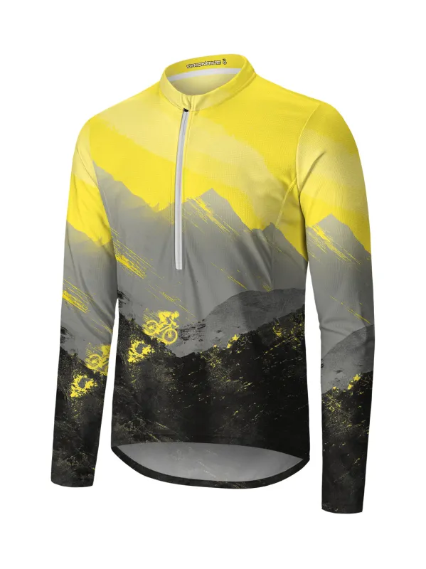 Orionride A Contest Of Speed Long Sleeve Half Zipper Mountain Bike Jersey sold by Orionride