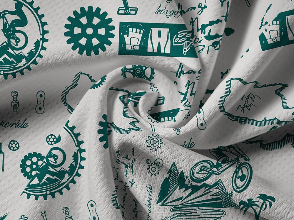 Orionride Cycling Diary Long Sleeve Half Zipper Mountain Bike Jersey sold by Orionride product image thumbnail 5