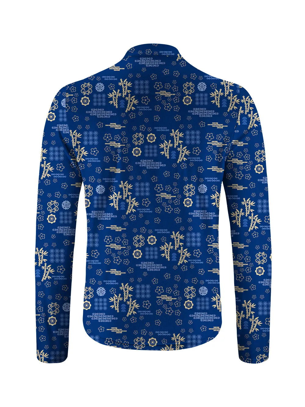 Orionride Bamboo Gear Long Sleeve Half Zipper Mountain Bike Jersey sold by Orionride product image thumbnail 2