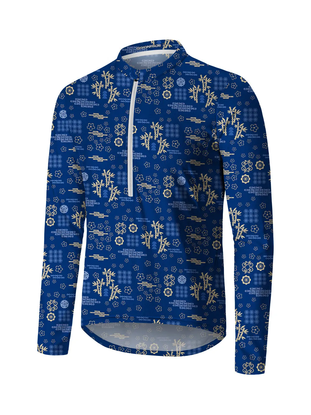 Orionride Bamboo Gear Long Sleeve Half Zipper Mountain Bike Jersey sold by Orionride