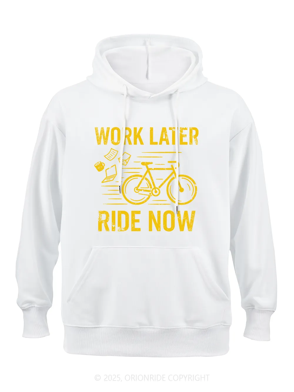 Orionride Work Later Ride Now Classic Hoodie sold by Orionride product image thumbnail 3
