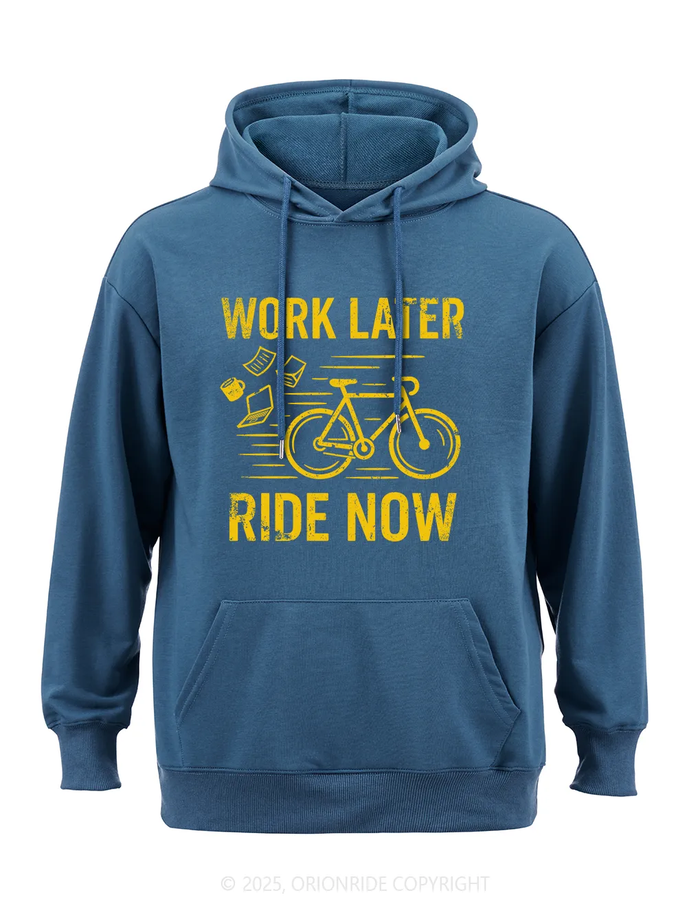 Orionride Work Later Ride Now Classic Hoodie sold by Orionride product image thumbnail 2