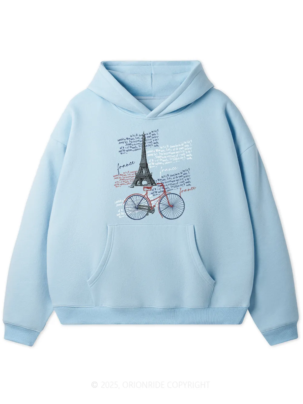 Orionride Tour Around The Eiffel Tower Women's Fleece Hoodie sold by Orionride product image thumbnail 4