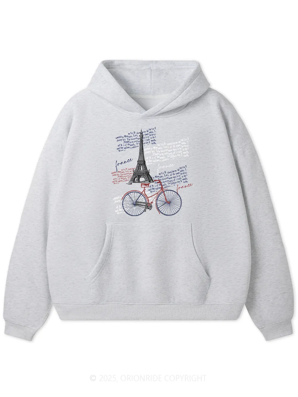 Orionride Tour Around The Eiffel Tower Women's Fleece Hoodie sold by Orionride product image thumbnail 2