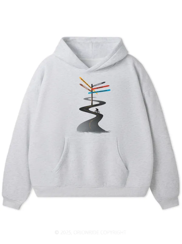 Orionride Direction Sign Women's Fleece Hoodie sold by Orionride