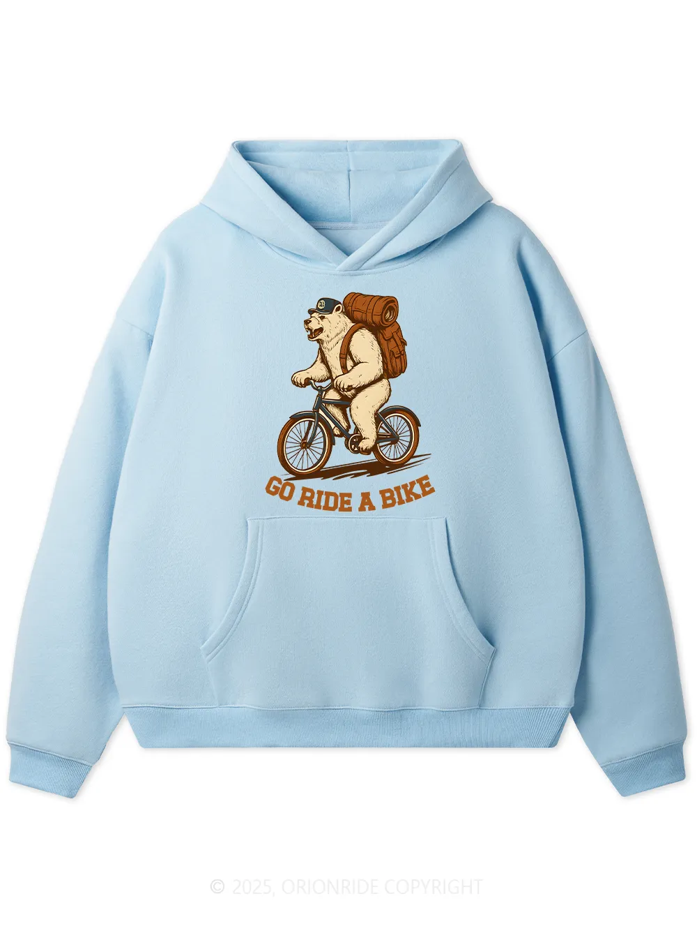 Orionride Go Ride A Bike Fleece Hoodie sold by Orionride product image thumbnail 3