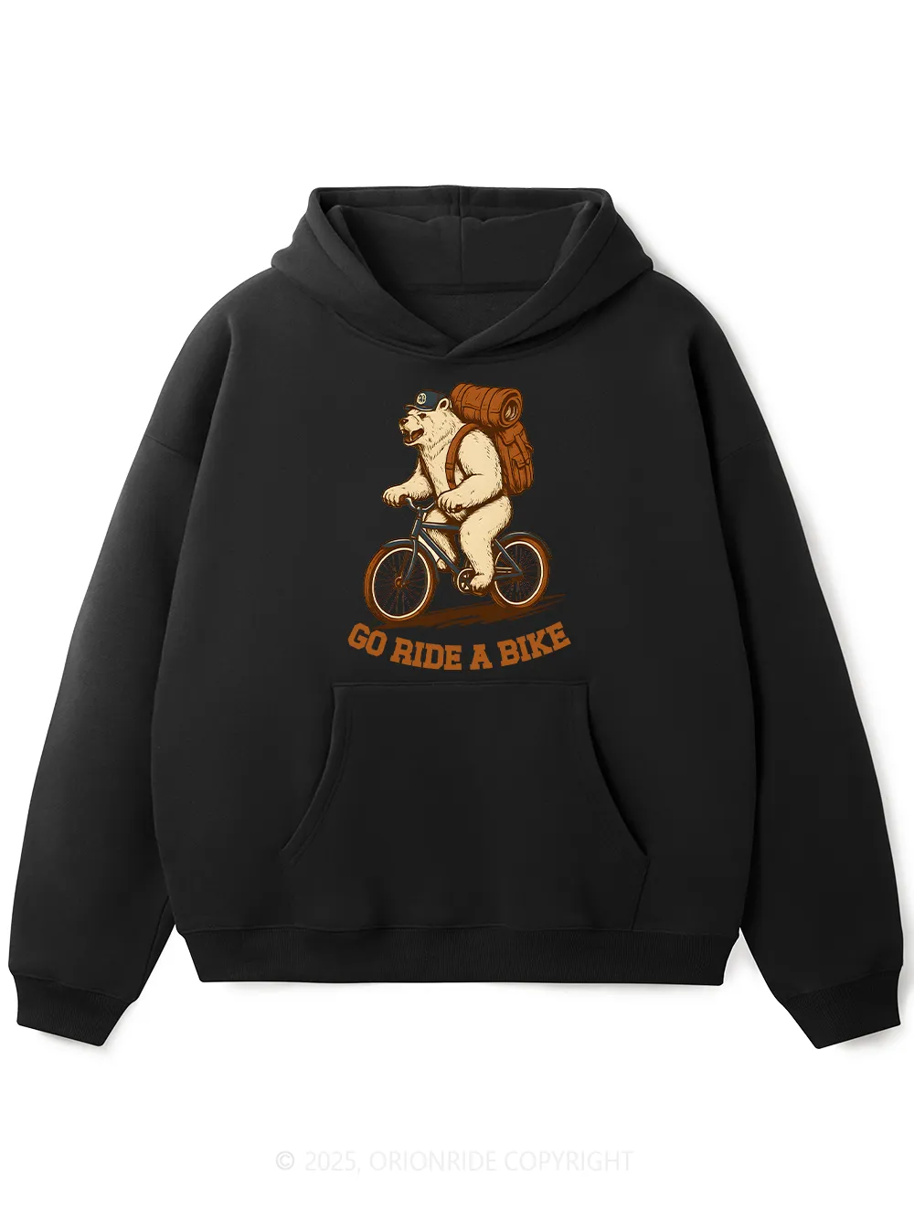 Orionride Go Ride A Bike Fleece Hoodie sold by Orionride product image thumbnail 4