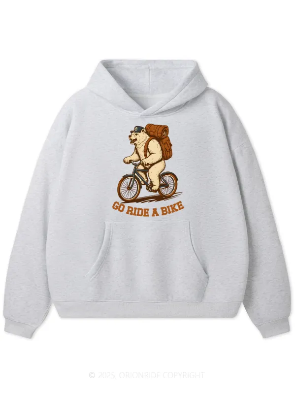 Orionride Go Ride A Bike Fleece Hoodie sold by Orionride