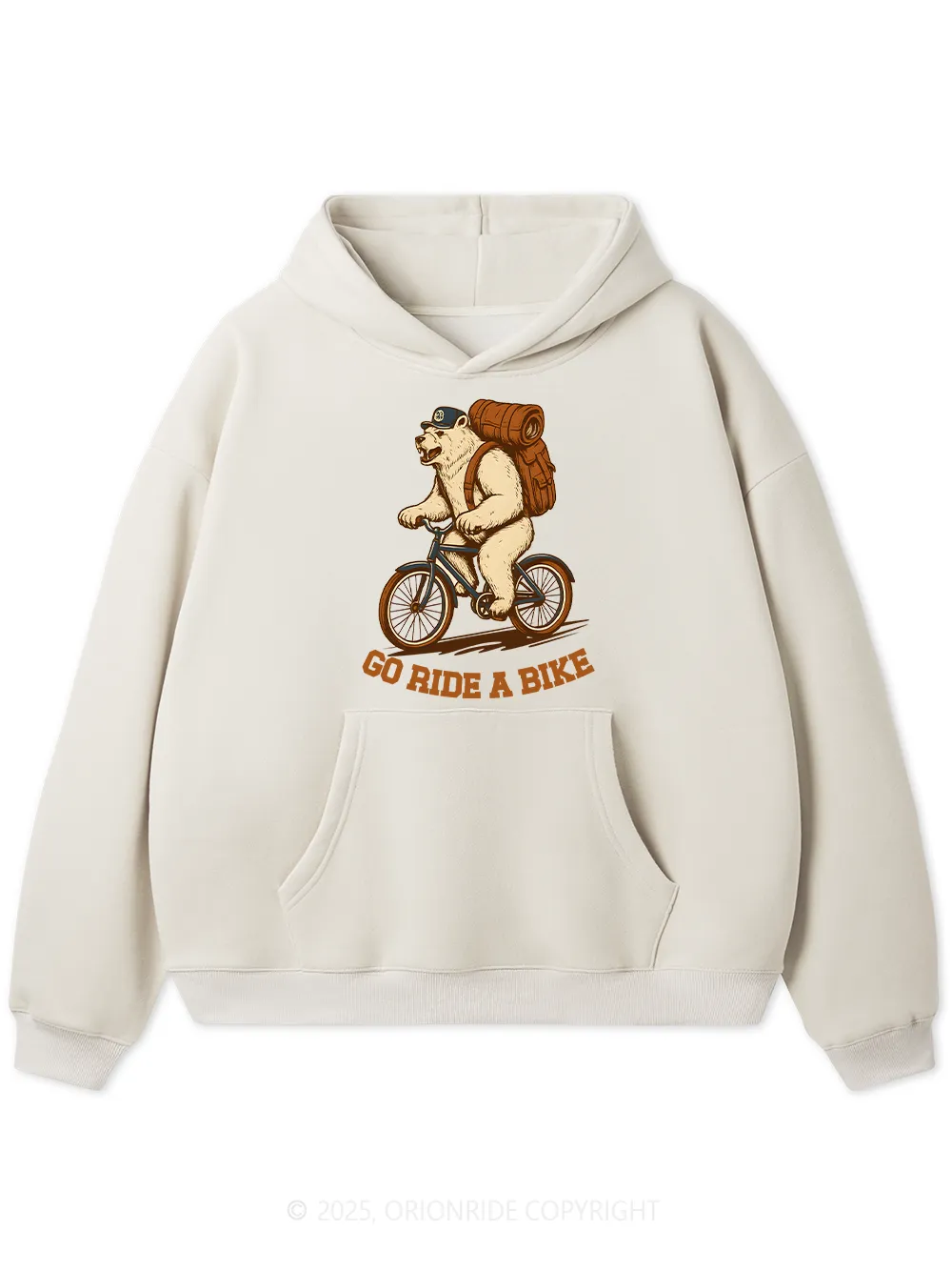 Orionride Go Ride A Bike Fleece Hoodie sold by Orionride product image thumbnail 2