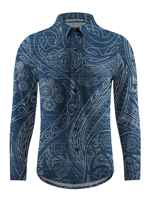 Orionride Gear Marks Men's Stretchy Breathable Long Sleeve Gravel Shirt sold by Orionride