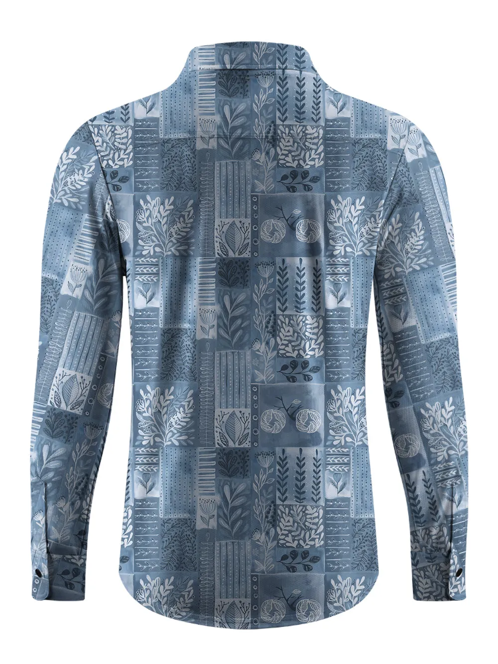 Orionride Bicycle Jigsaw Puzzle Men's Stretchy Breathable Long Sleeve Gravel Shirt sold by Orionride product image thumbnail 3