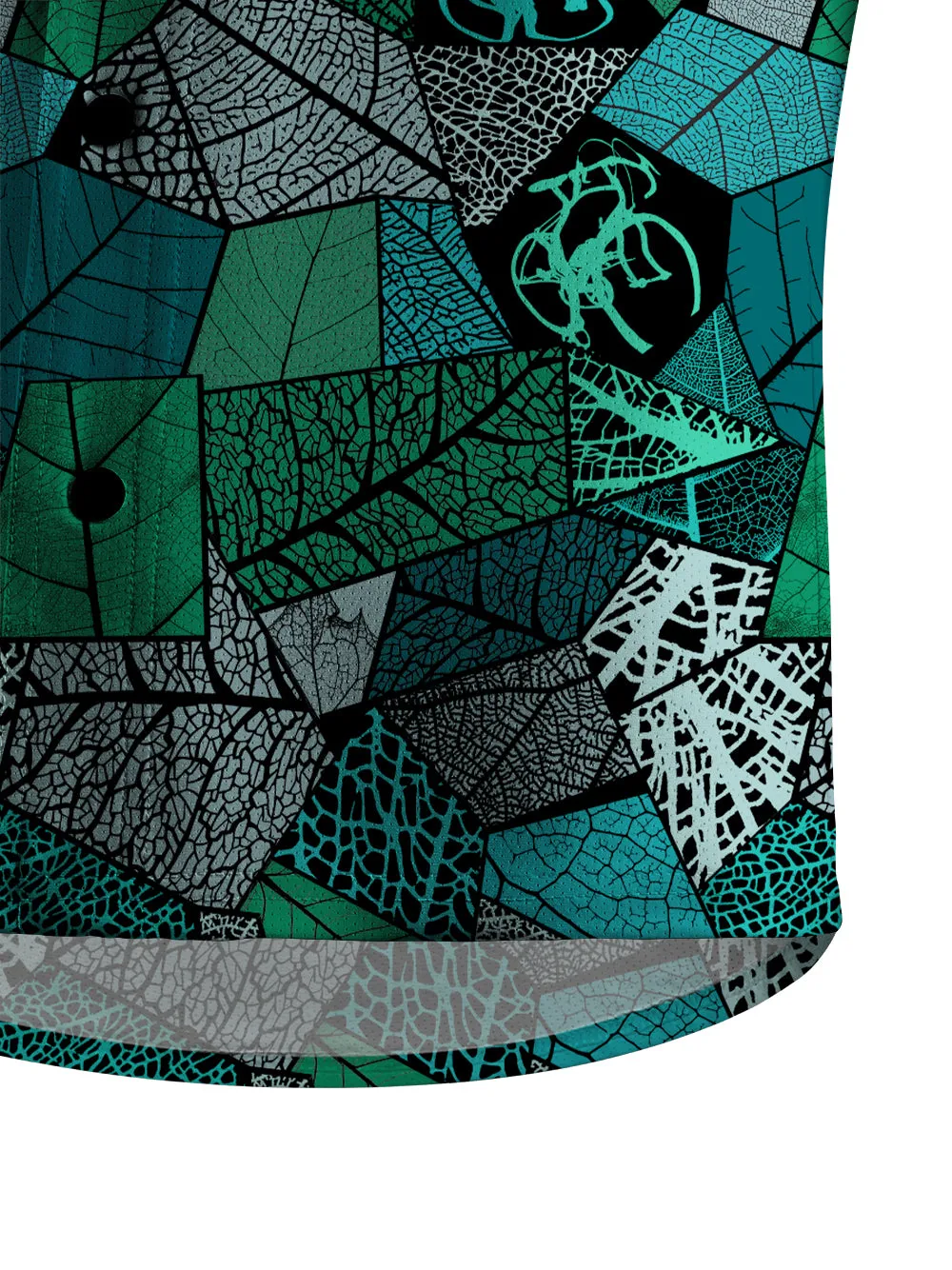 Orionride Leaf Stitching Bicycle Men's Stretchy Breathable Long Sleeve Gravel Shirt sold by Orionride product image thumbnail 4