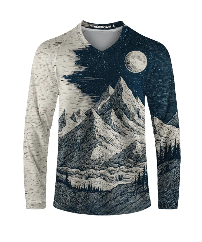 Orionride Mountains At Night Long Sleeve Downhill Jersey sold by Orionride product image thumbnail 2
