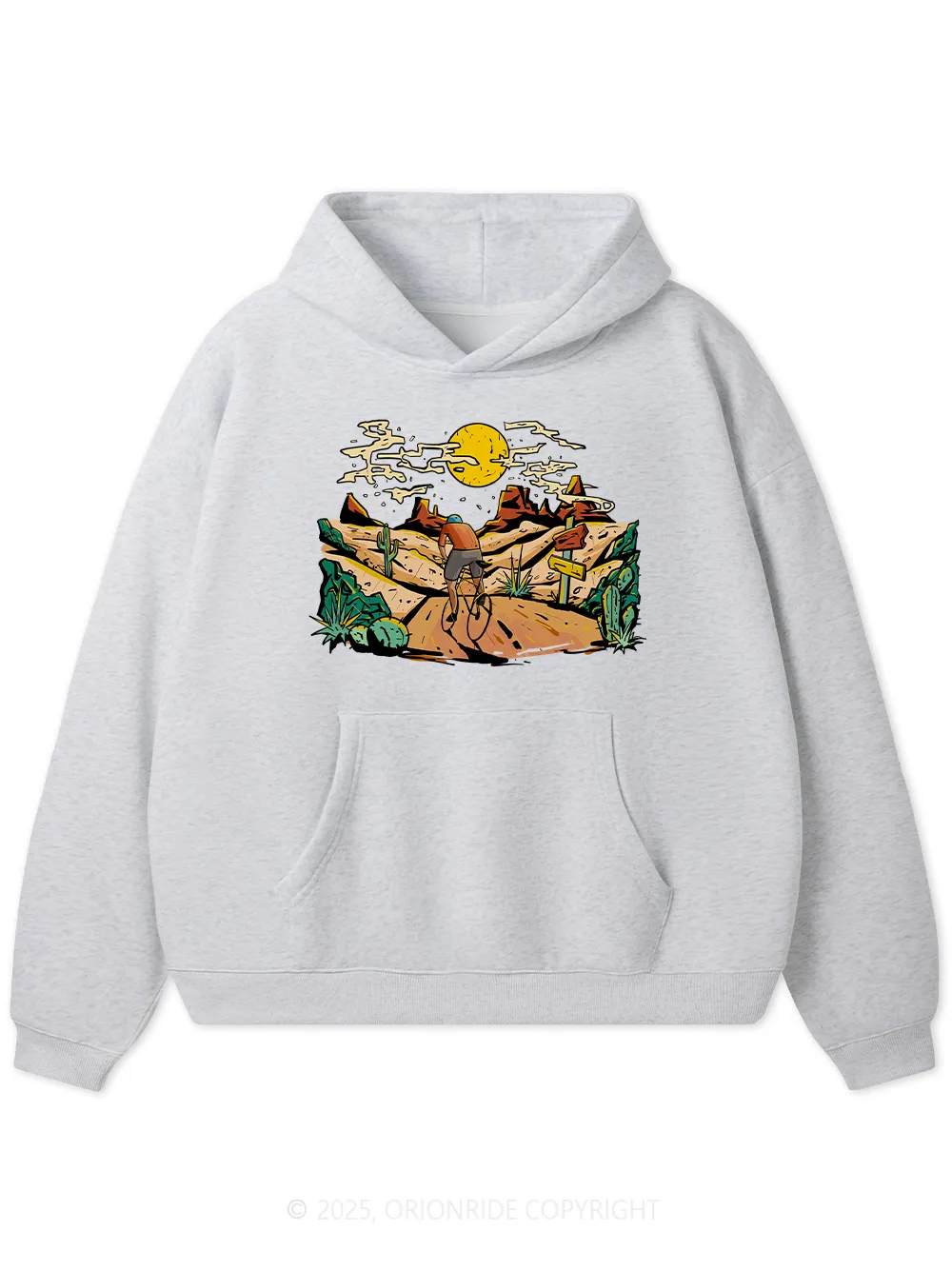 Orionride Sunset Desert Ride Fleece Hoodie sold by Orionride product image thumbnail 5