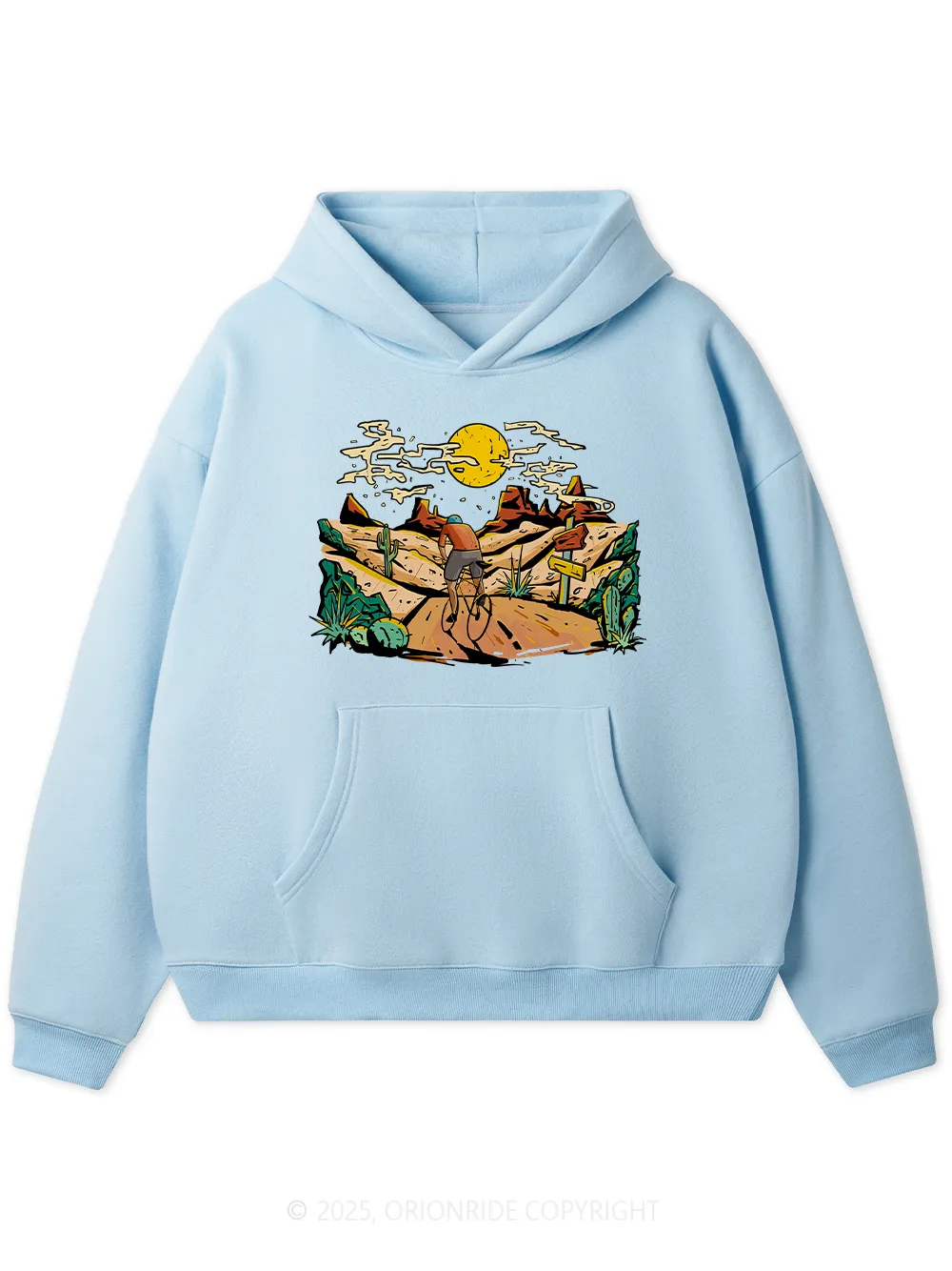 Orionride Sunset Desert Ride Fleece Hoodie sold by Orionride product image thumbnail 4