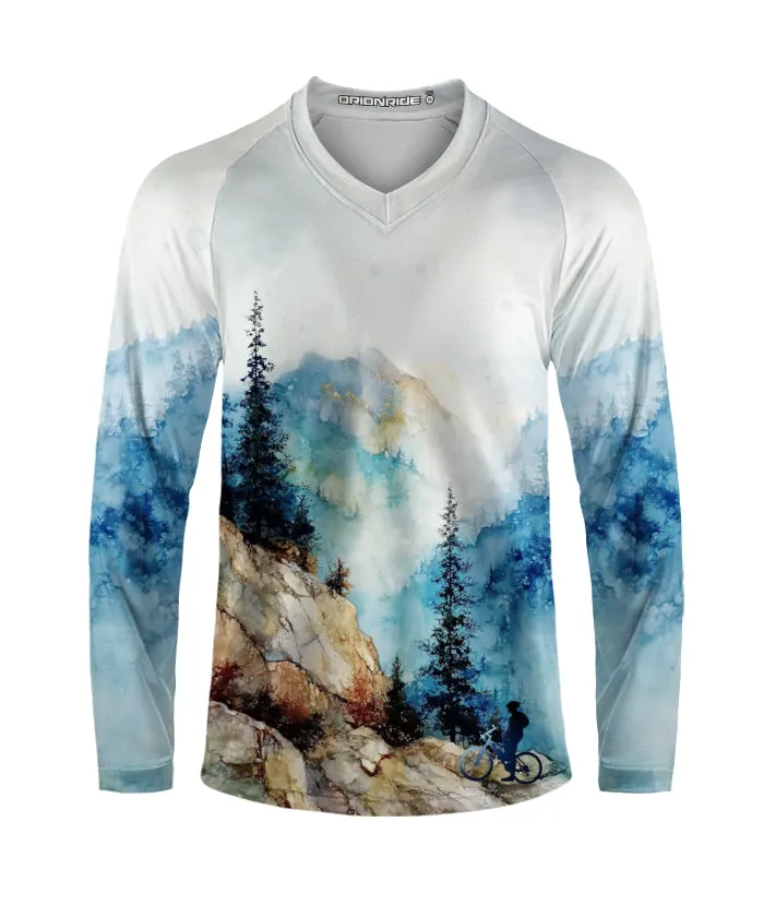 Orionride Overlooking The Mountains Long Sleeve Downhill Jersey sold by Orionride product image thumbnail 2