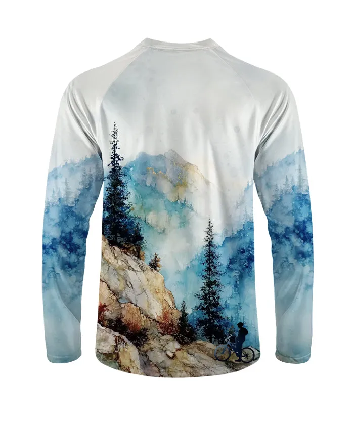 Orionride Overlooking The Mountains Long Sleeve Downhill Jersey sold by Orionride product image thumbnail 3