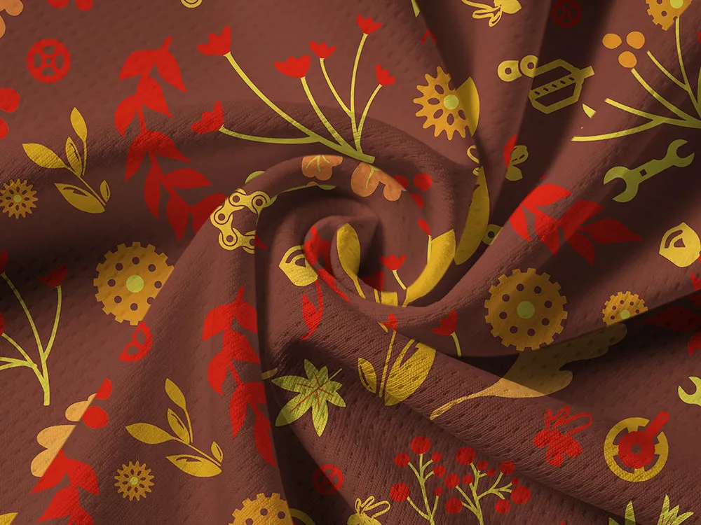 Orionride Passionate Red Gear Long Sleeve Half Zipper Mountain Bike Jersey sold by Orionride product image thumbnail 5