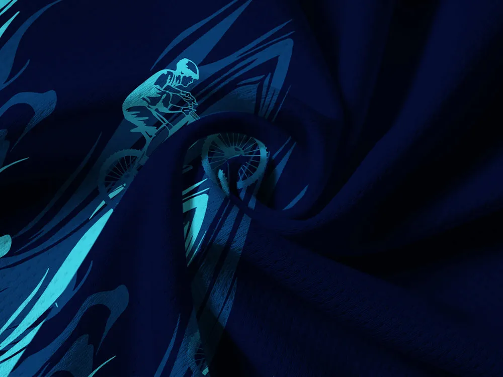 Orionride Water Ripples Long Sleeve Half Zipper Mountain Bike Jersey sold by Orionride product image thumbnail 5