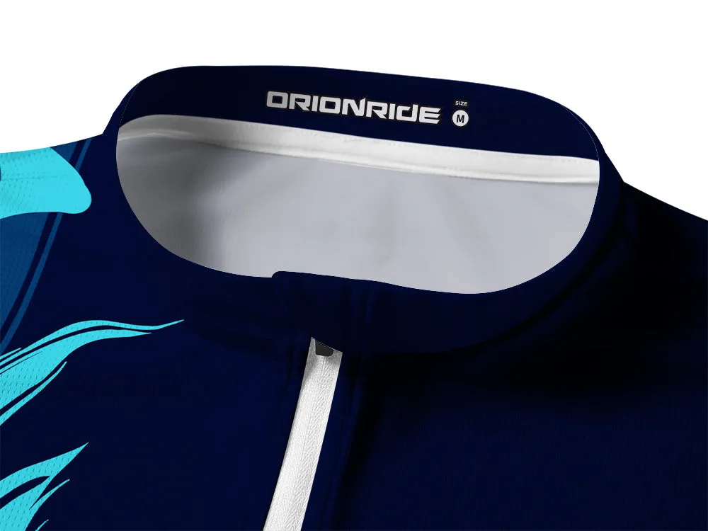 Orionride Water Ripples Long Sleeve Half Zipper Mountain Bike Jersey sold by Orionride product image thumbnail 3