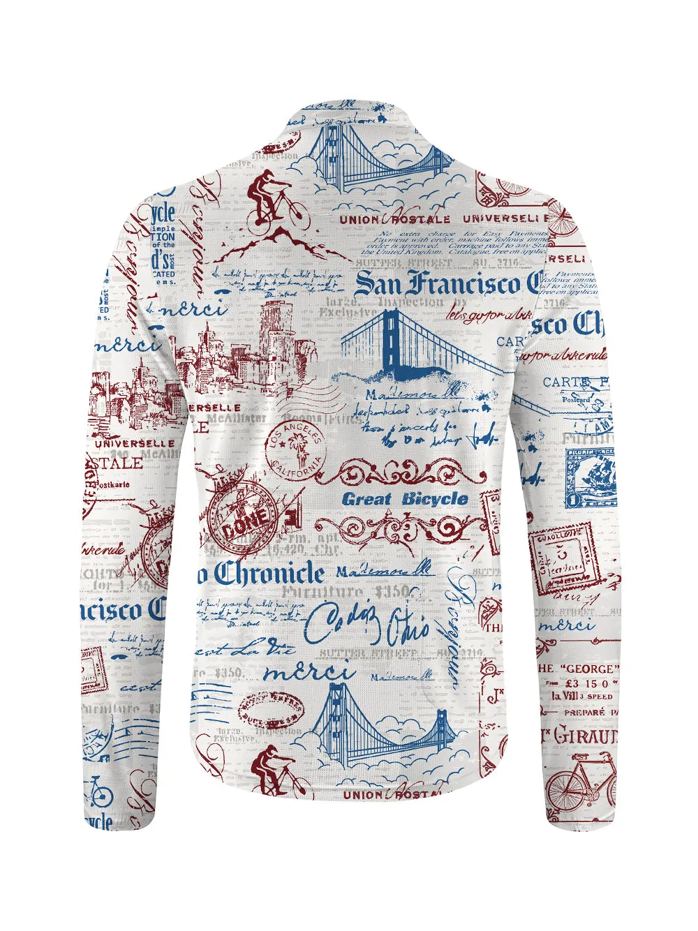 Orionride San Francisco Stories Long Sleeve Half Zipper Mountain Bike Jersey sold by Orionride product image thumbnail 2