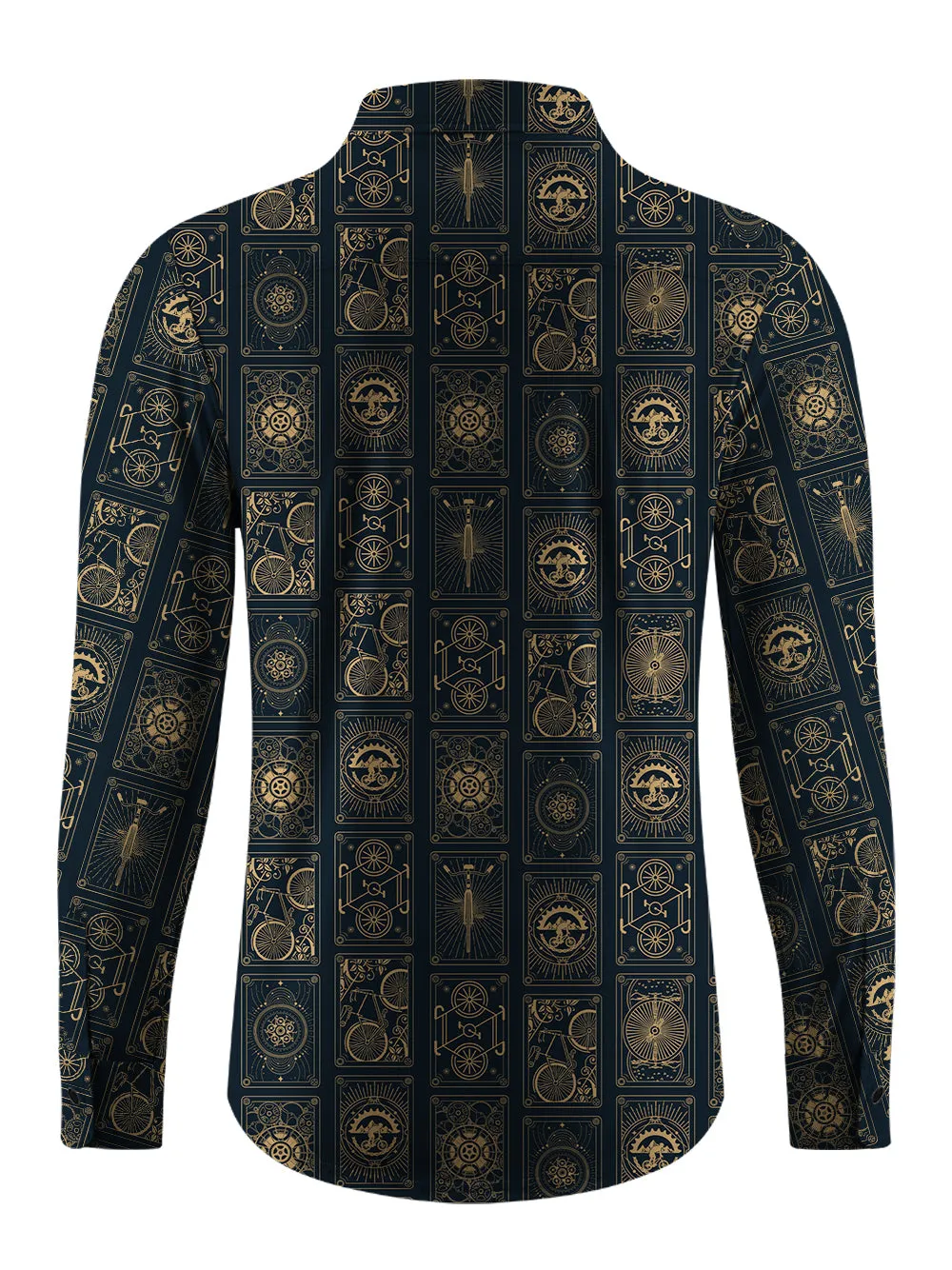 Orionride Bicycle Cards Men's Stretchy Breathable Long Sleeve Gravel Shirt sold by Orionride product image thumbnail 3