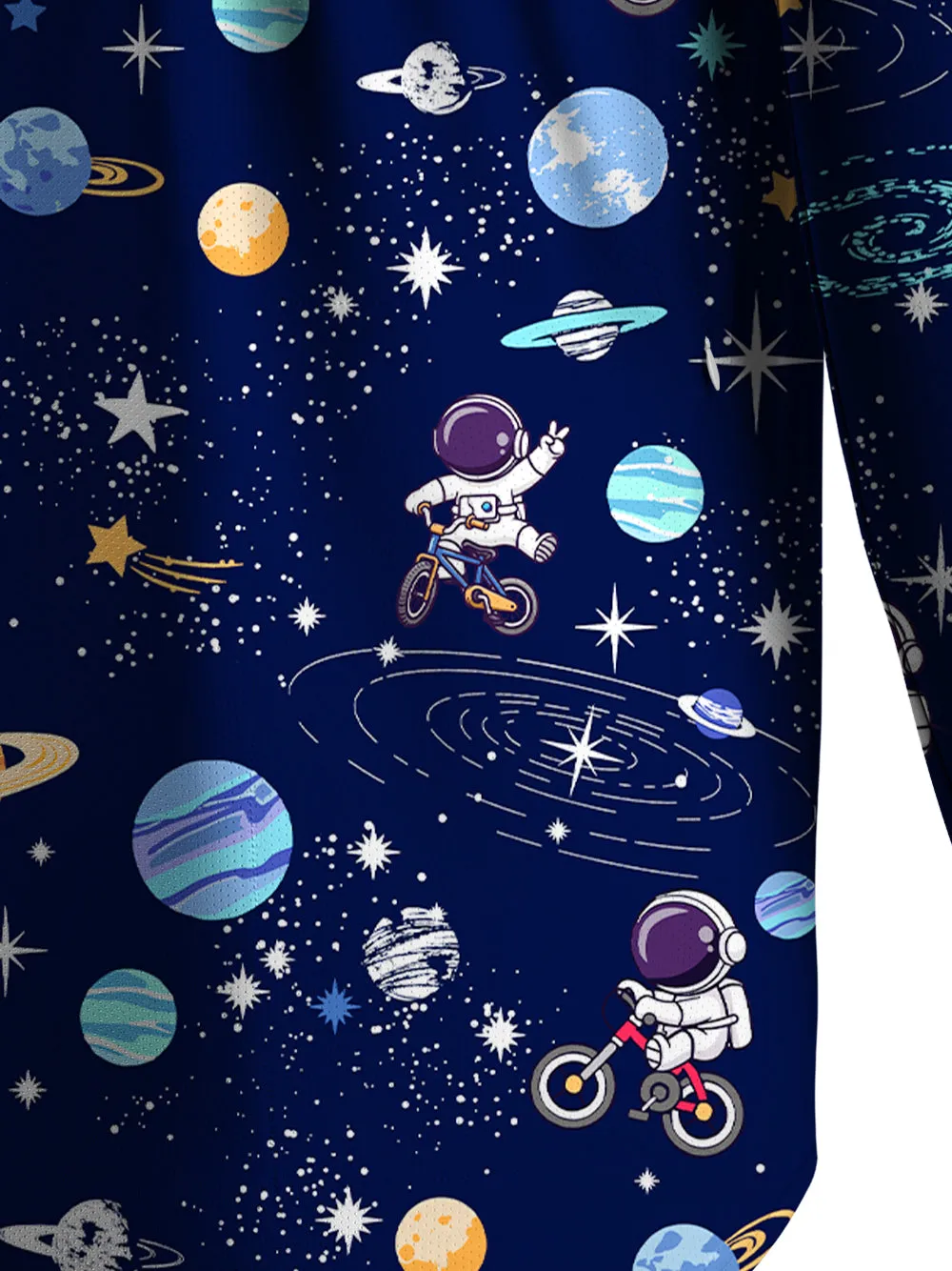 Orionride Space Travel Men's Stretchy Breathable Long Sleeve Gravel Shirt sold by Orionride product image thumbnail 5