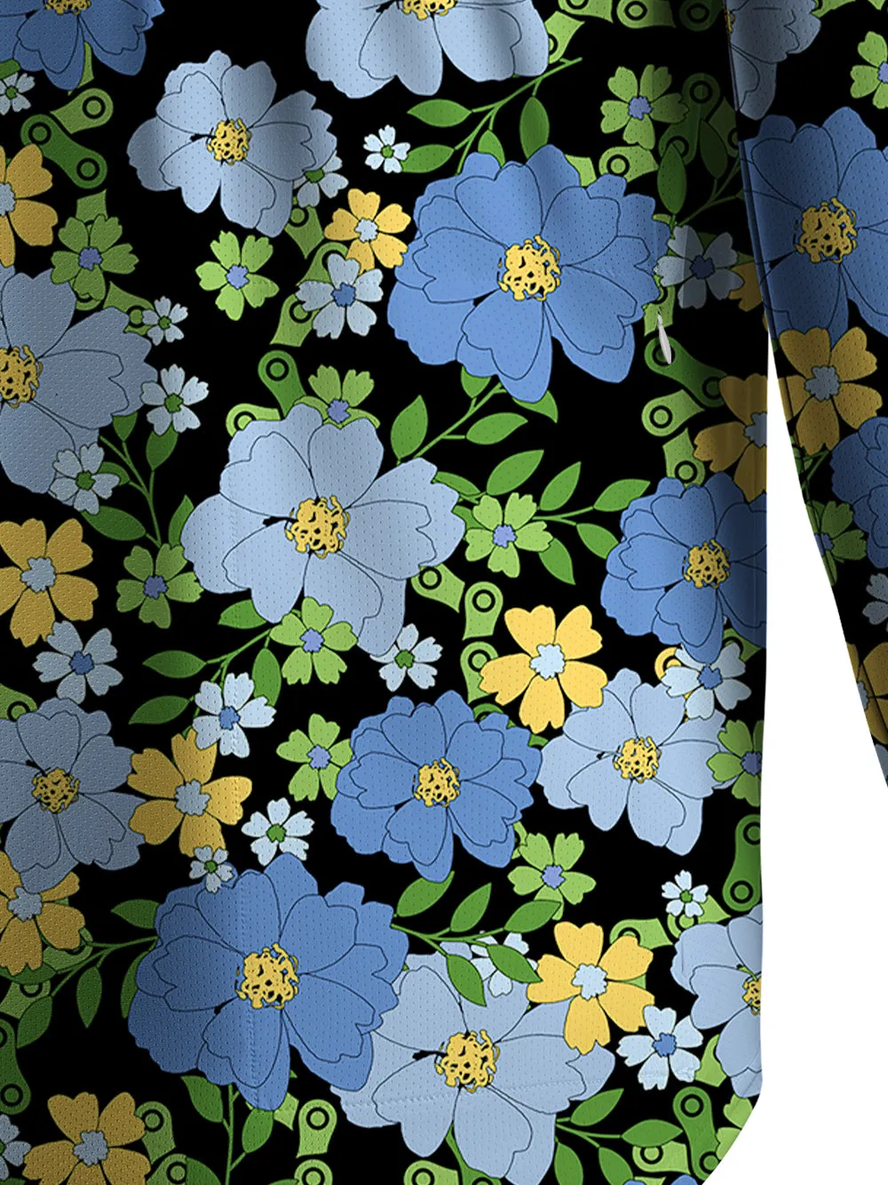 Orionride Tropical Floral Chain Men's Stretchy Breathable Long Sleeve Gravel Shirt sold by Orionride product image thumbnail 5