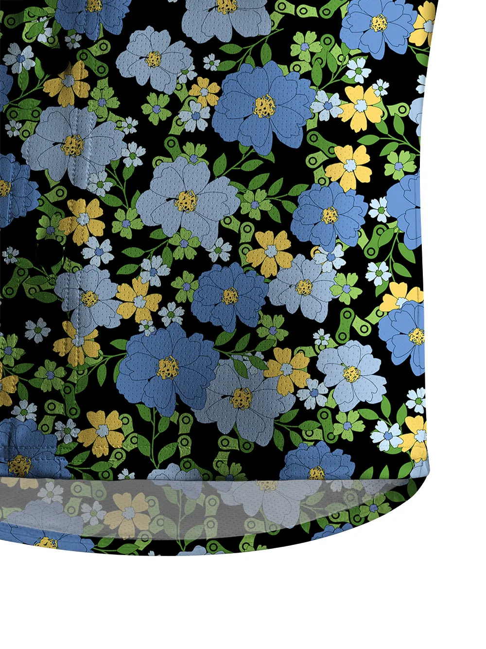 Orionride Tropical Floral Chain Men's Stretchy Breathable Long Sleeve Gravel Shirt sold by Orionride product image thumbnail 4